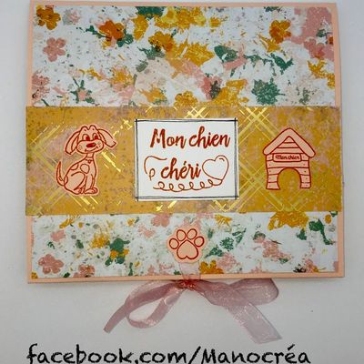 Carte pop up "mon chien chéri"