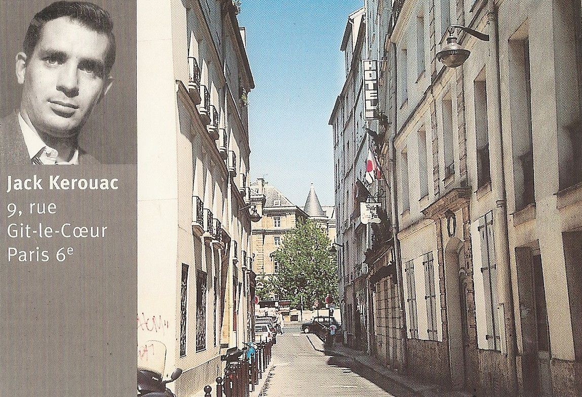 Paris, carte postale, Kerouac (75)