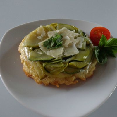 Tarte tatin aux courgettes