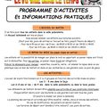 ALSH PRINTEMPS 2019 - Programme des activités et informations pratiques 