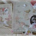 boite a bijoux et sa carte assortie "shabby"