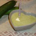 Soupe de courgettes au fromage blanc fondu (pour ne pas citer de marque) !