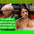 CECILE DUFLOT A L'ASSEMBLEE NE MÂCHE PAS SES MOTS, SON VOISIN SEMBLE TOUT DE MÊME UN PEU EMBÊTE