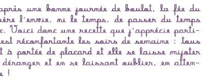 Recette - "Poulet aux fruits exotiques, au lait de coco et au ketchup"