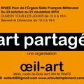 art partagé animations 13 & 14 novembre 2010 (gratuites) - entrée libre