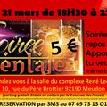 Soirée orientale & repas partagé le 21/03/20