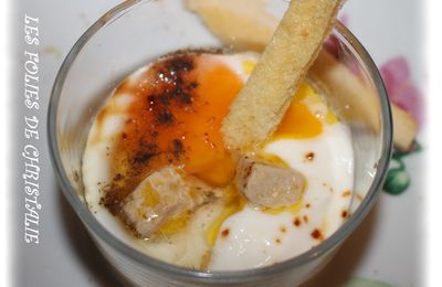 Oeuf cocotte au foie gras ( Thermomix )