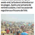 La foule attendue sur les plages