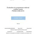 Rapport « Évaluation du programme national nutrition santé 2 (PNNS2) 2006-2010 