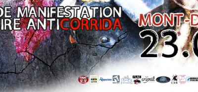 Manifestation de Mont-de-Marsan 23.07.2016 la corrida existe toujours sur notre territoire français 