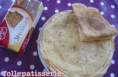 Crêpe a la pâte de speculoos 