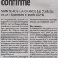 Dans Sud-Ouest de ce mercredi 10 septembre 2014,