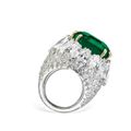 An impressive 47.72 carats Colombian emerald and diamond ring, by David Webb