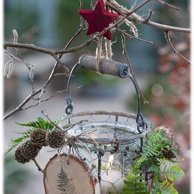 Déco jardin, esprit Noël