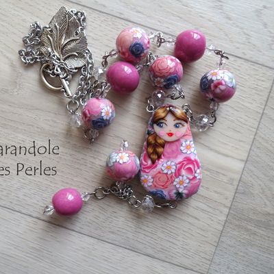 Bijoux en fimo: Poupées Russes, colliers etc.