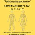 ATELIER UEV DROITS DE L'HOMME OU DROITS HUMAINS ? samedi 23 octobre REMIREMONT