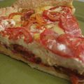 TARTE POIVRONS TOMATES ET CHEVRE