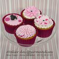 Cupcakes, décoration en pâte à sucre