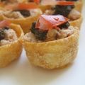 Mini croustades aux rillettes de thon