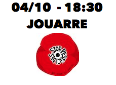 vendredi 4 octobre, les “coquelicots de Jouarre“ se retrouvent sur la place de la mairie