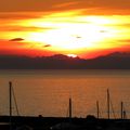 Très beau coucher du soleil vu des hauteurs du Cap d'Agde