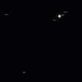 JUPITER, QUATRE SATELLITES, NEPTUNE ET URANUS.