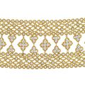 Van Cleef and Arpels (CO.). A Diamond and Gold Bracelet, 1972