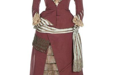 A Charles Frederick Worth visiting dress, circa 1875