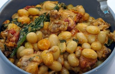 Haricots aux saucisses, comme un one pot