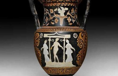 Large vase with handles, so-called "Grabkratere", Apulia, 4th century BC