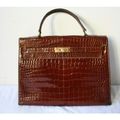 HERMES Paris, sac à main en crocodile 