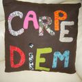 Coussin "Carpe Diem"