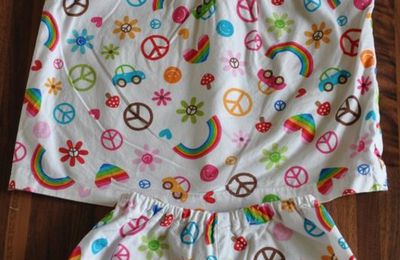 pyjama peace and love