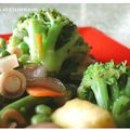 Légumes croquants, citronnelle et gingembre au wok!