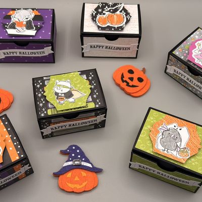 🍬 C'est la fête des monstres : Les petites boîtes à friandises pour ma soirée Halloween ! 🎃