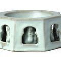 An extremely rare Junyao octagonal Buddhist ritual vessel, Jin–Yuan dynasty (1115-1366)