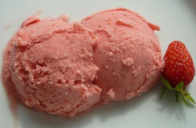 glace aux fraises