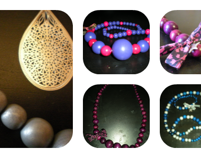 * Colliers de perles 