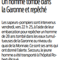Intervention des sapeurs-pompiers