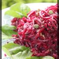 P'tit tartare de betteraves, réduction balsamique érable