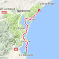 Etape 15 : de Presqu'île de Barcarès à Saint Pierre la Mer (74kms)