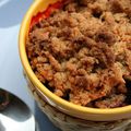 Crumble aux fruits rouges