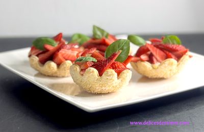 Tulipes feuilletées aux fraises