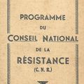 Le programme du Conseil National de la Résistance (CNR)