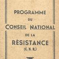 Le programme du Conseil National de la Résistance (CNR)