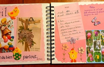 Mon cahier au fil des mois - avril 2025