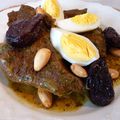 Tajine aux pruneaux et aux amandes