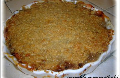 CRUMBLE AU SON D'AVOINE POMMES /KAKIS