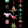 guirlande décor origami