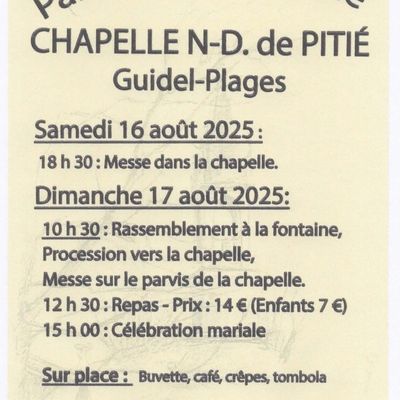 Pardon Chapelle ND de Pitié 2025